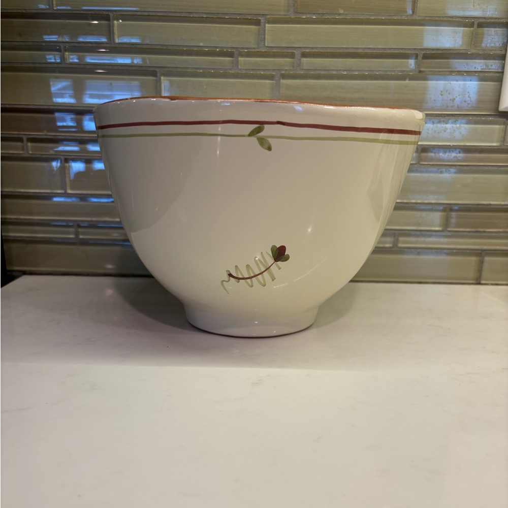 Vietri Fiori Di Bosco 8” salad serving bowl